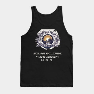 solar eclipse 2024 USA Tank Top